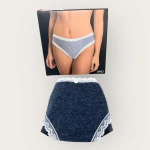 Aris Moda Slip Donna In Cotone Con Pizzo Elasticizzato  Art. D462