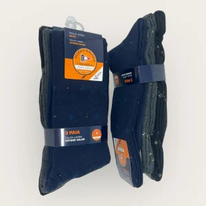 Scuola Nautica Invernale -3 Paia Calza Uomo Lunga Fantasia Assortite In Caldo Cotone-  Art. Sn317