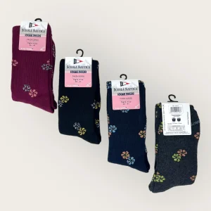 Scuola Nautica - (pacco Da 4) Calza Lunga Donna In Pile Caldo E Morbido Fantasia  Art. Sn433