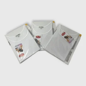 Liabel Confezione 3 Canottiere Bimba Spalla Larga In Puro Cotone Bordo Raso  Art. 03828-16r