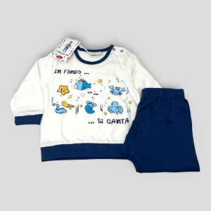 Liabel Pigiama Neonato Lungo In Puro Cotone Stampato  Art.pne21l3