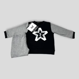 Juventus Pigiamino Baby In Felpa Con Stampa  Art. Jjpbi2 Fl1