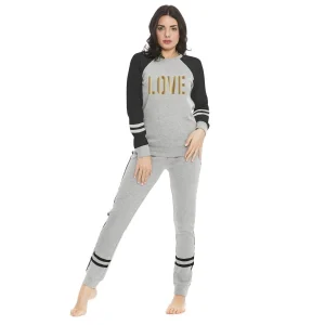 Irge Home Wear Tuta Ragazza Invernale Girocollo In Felpina Di Cotone  Art. Sd171