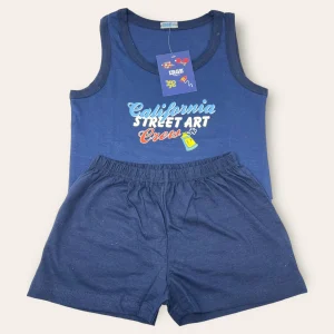 Irge Pigiama Bimbo Corto Spalla Larga In Jersey 100% Cotone  Art. Ik372