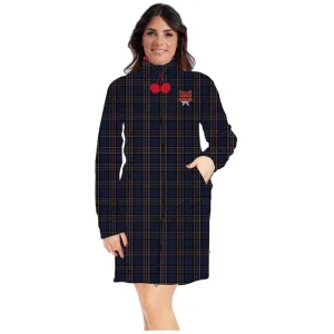 Irge Vestaglia Donna In Morbido Coral- Flannel Con Ricamo E Apertura Con Zip Fantasia  Art. Mi1953