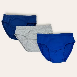 Cotonella Confezione 3 Pezzi Slip Bimbo In Puro Cotone -tinta Unita-  Art.ab094 E303 1d100