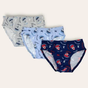 Cotonella Confezione 3 Pezzi Slip Bimbo In Puro Cotone  - Fantasia Assortite-  Art.ab094 E303 2d100