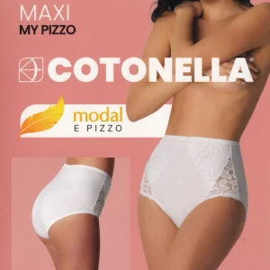 Cotonella - Super Confort Culotte In Modal E Morbido Pizzo  Art. Adc90
