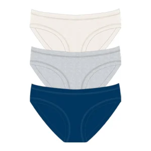 Cotonella Donna  Confezione 3 Pezzi Mini Slip In Puro Cotone Bielastico (3 Colori)  Art. 3362 E503 1h100