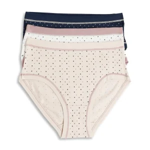 Cotonella Donna Confezione 3 Pezzi Slip Midi In Puro Cotone Bielastico (3 Disegni) Moda Art. 3363 I503 5m100