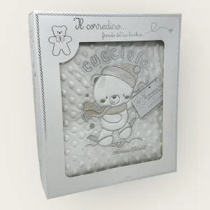 Nazareno Gabrielli Copertina Lettino In Caldo Pile Boubble Ricamato Double Face  Art. Ng4832-4