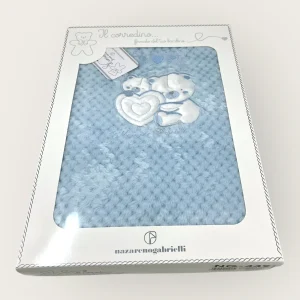 -nazareno Gabrielli- Copertina Culla In Coral -ricamo Amore- Misura 75x95  Art. 449-1