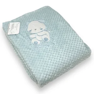 Nazareno Gabrielli Copertina Lettino In Morbido Coral -ricamo Amore-  Art. Ng549-1