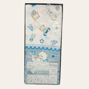 Piccole Emozioni Completo Lettino-culla In Puro Cotone Stampato  Art. 393