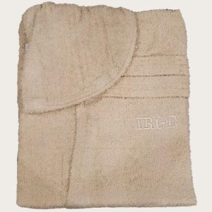Irge Le Tinte Accappatoio Unisex In Spugna Puro Cotone Tinta Unita Con Ricamo  Art. Irge Accappatoio