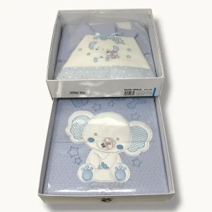 Nazareno Gabrielli Coordinato Copertina Piquet+completo Lenzuola Per Lettino Grande Cotone Ricamato Art. Ng563-44