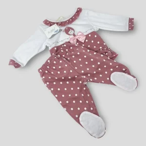 Les Jolies Completo 2 Pezzi Clinico Femminuccia In Puro Cotone Ricamato  Art. Lj229-107