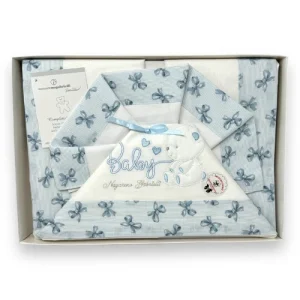 Nazareno Gabrielli Completo Lenzuola 3 Pezzi Lettino Ricamata 120x180  Art. Ng101-22