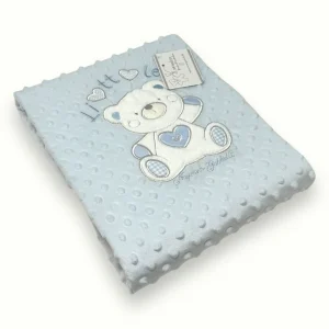 Nazareno Gabrielli - Copertina Culla In Pile Bubble Ricamata Double Face Art. Ng4732-2