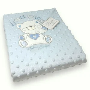 Nazareno Gabrielli - Copertina Lettino In Caldo Pile Boubble Ricamato Double Face  Art. Ng4832-2