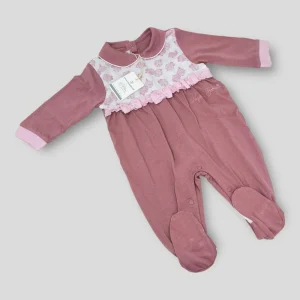 Nazareno Gabrielli Tutina Cotone Femminuccia Primavera In Puro Cotone Ricamata  Art. Ng3510-302