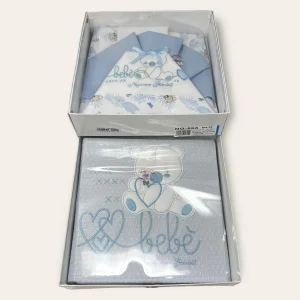 Nazareno Gabrielli - Coordinato Per Lettino Copertina In Piquet + Completo Letto Tre Pezzi Art. Ng563-d39