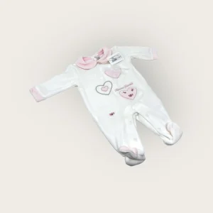 Nazareno Gabrielli Tutina Femminuccia Ciniglia In Cotone Con Ricamo Ed Applicazioni  Art. Ng2210-415