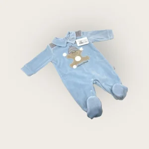 Nazareno Gabrielli Tutina Maschietto Ciniglia In Cotone Con Ricamo Ed Applicazioni  Art. Ng2110-208