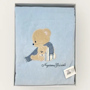 Nazareno Gabrielli Copertina Culla In Ciniglia Di Cotone Ricamata  Art. Ng2130-206