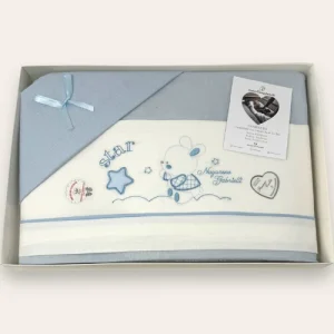 Nazareno Gabrielli Completo Lenzuola Carrozzina Next To Me 90x120 100% Cotone Ricamato Art.ng3016-27