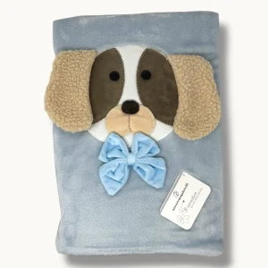 Nazareno Gabrielli Copertina Lettino In Morbida Ciniglia Con Applicazione Dog (100x140) Art. Ng543-1