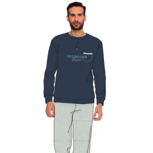 Irge Primavera  Pigiama Serafino Ragazzo Cotone Lungo In Jersey Puro Cotone Stampato  Art. Sul143