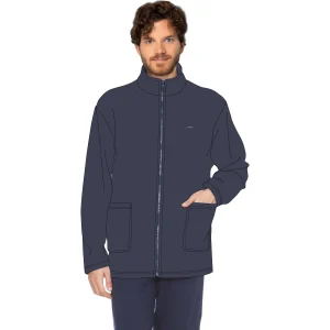 Irge - Giacca Uomo Invernale In Caldo Pile Tinta Unita Con Zip E Tasche  Art. Y&mp593