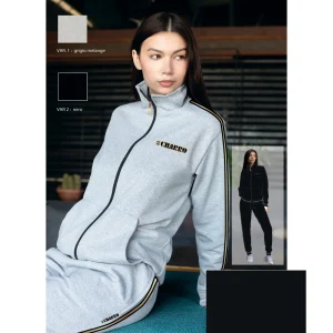 El Charro Sport Donna Tuta In Felpa Full Zip Pantalone Con Tasche E Coulisse  Art.gcl222