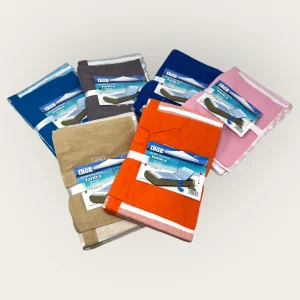 Irge - Telo Mare Con Tasche Laterali Hawaii In 100% Cotone Fouta  Art.janira