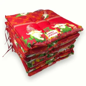 Irge - Cuscini Per Sedie Fantasia Natalizie - Disponibili In 2 Varianti - Con Laccetti