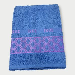 Irge Ospite E Asciugamano Spugna 100% Cotone Con Balza In Tinta Ricamata Art. Soraya