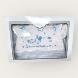 Irge Completo Lenzuolini Sotto+sopra+federa Per Lettino In Puro Cotone Ricamato 120x180  Art. Bicl08