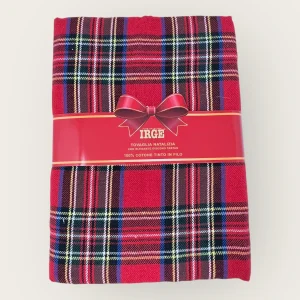 Irge Natale Tovaglia Tavola Natalizia Disegno Tartan -x6 140x180-  -x12 140x240- Art. Tartan