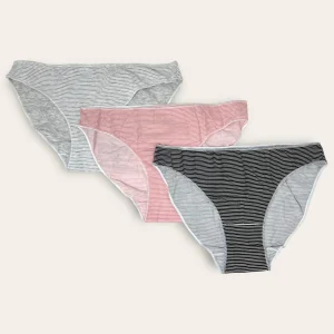 Cotonella Confezione 3 Pezzi Mini Slip Donna Fantasia In Puro Cotone  Art.3487