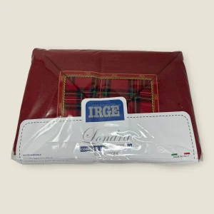 Irge Natale - Coppia Flanella In Cotone  2 Posti Scozzese Natalizia Misura 250x290  Art. Londra