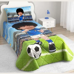 -dieguito Napoli- Dieguito Trapuntino Napoli 1 Posto Stampato Esterno Puro Cotone  Art. Dieguito