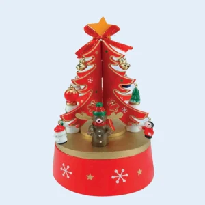 Irge Natale - Carillon Albero Di Natale Con Applicazioni A Carica Meccanica  Art. Irn75