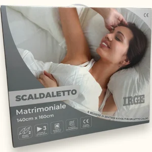 Irge Home - Scaldaletto Elettrico ( Certificato  Ce ) Con Telecomando 3 Impostazioni Lavabile Singolo E Matrimoniale