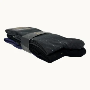 Egon Furstenberg - Pacco Da 3 Calze Uomo Lungo In Caldo Cotone 100% Fantasia (colori Assortiti) Ef84l