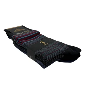 Egon Furstenberg - Pacco Da 3 Calze Uomo Corto In Caldo Cotone 100% Fantasia (colori Assortiti) Art. Ef91c