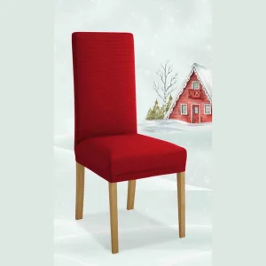 Irge Natale 6 Pezzi Coprisedia Natalizio In Tartan E Rosso (coordinabile Con Salvadivano) Art. Noelle