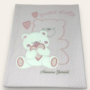 Nazareno Gabrielli - Copertina Lettino In 100% Cotone Con Ricamo E Applicazione  Art. Ng520/2