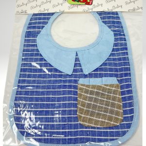 Roby Bavette Con Applicazione Cotone Retro Pvc Chiusura C/velcro Maschietto-femminuccia Art. B2231