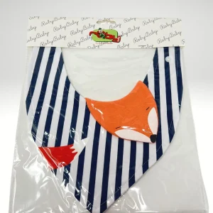 Roby - Bavetta A Forma Di Bandana In Cotone Stampata C/applicazione Colori Assortiti Art. B8104